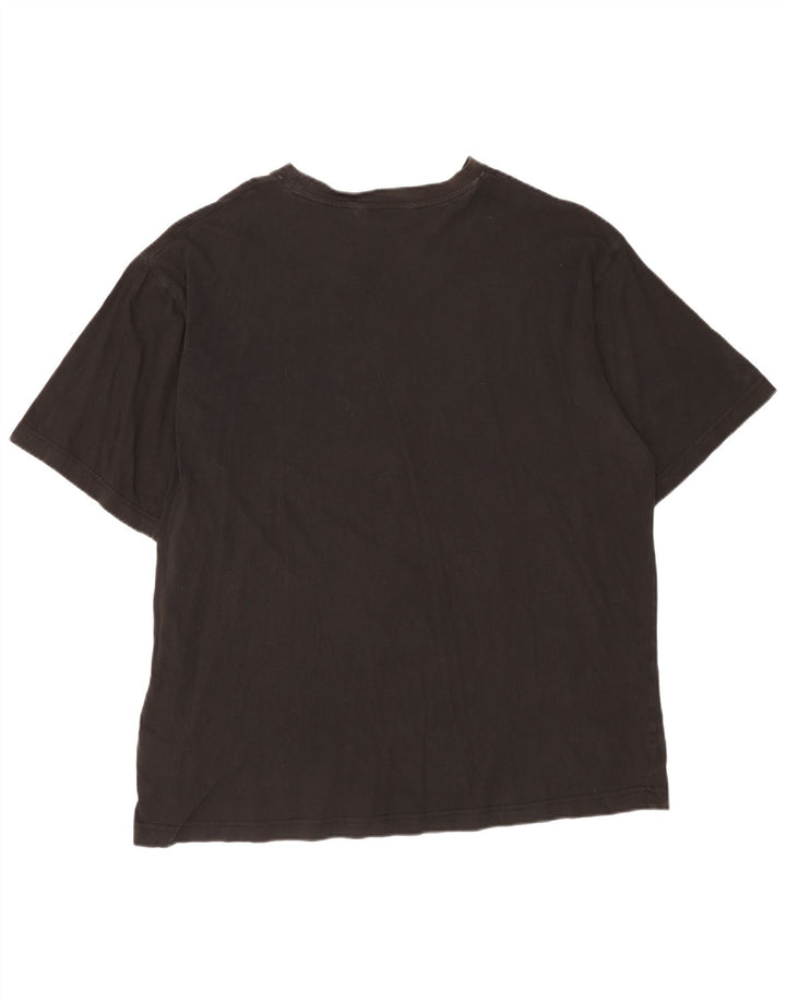 Kappa Herren T-Shirt Top 4XL Schwarz Baumwolle