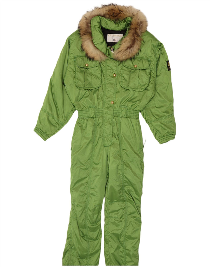 Outrage Damen-Skioverall mit Kapuze, UK 14, Größe L, grün, Polyester