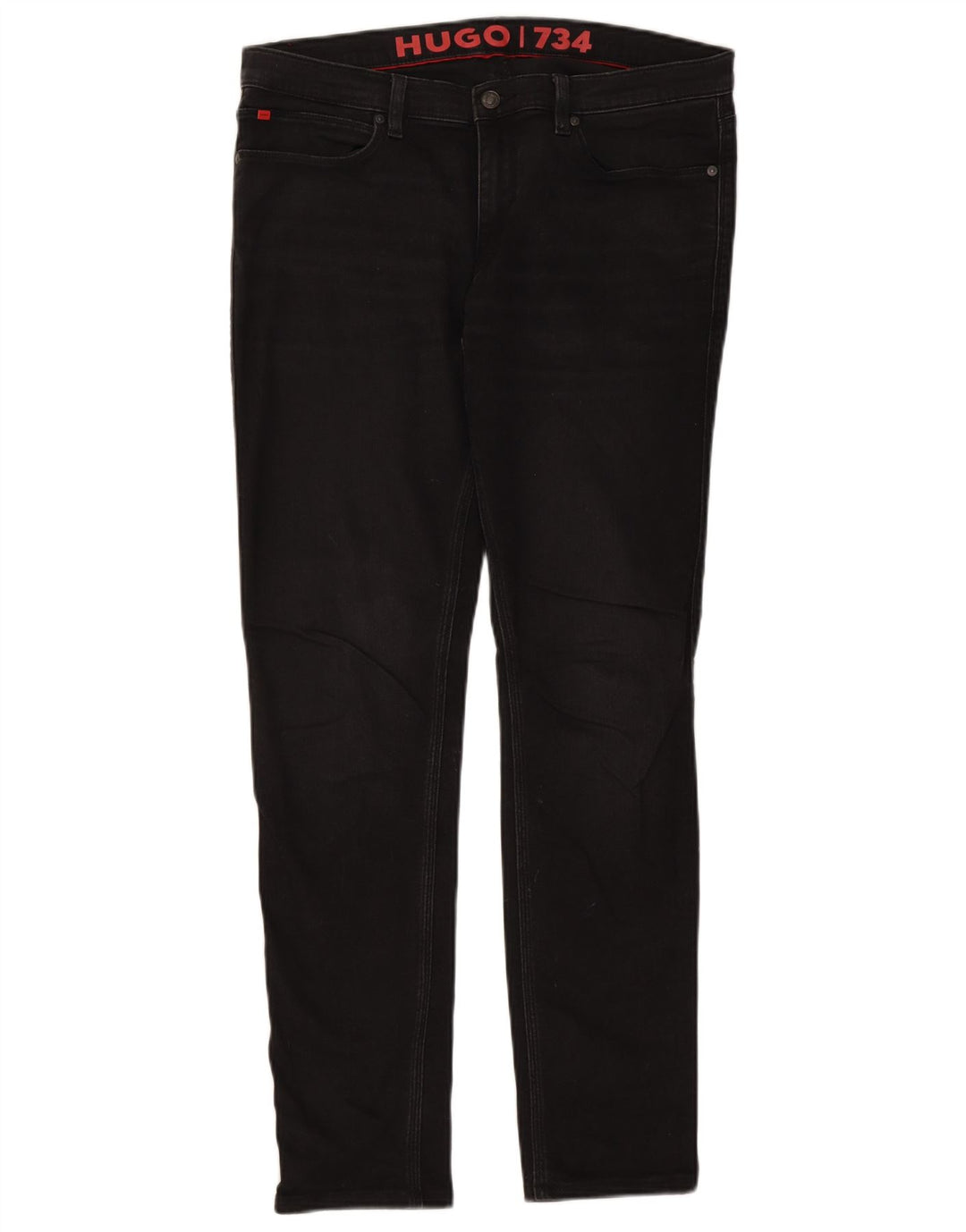 Hugo Boss Herren Slim Jeans W33 L31 Schwarze Baumwolle