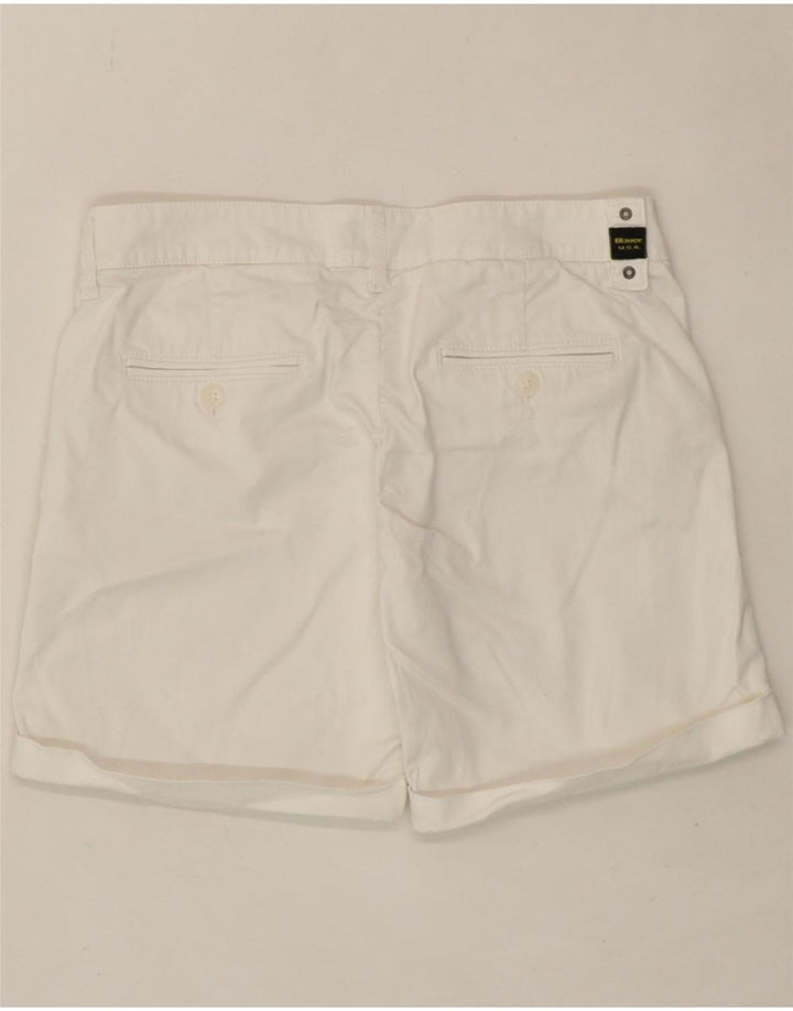 BLAUER Womens Chino Shorts W28 Medium White Cotton Vintage Blauer and Second-Hand Blauer from Messina Hembry 