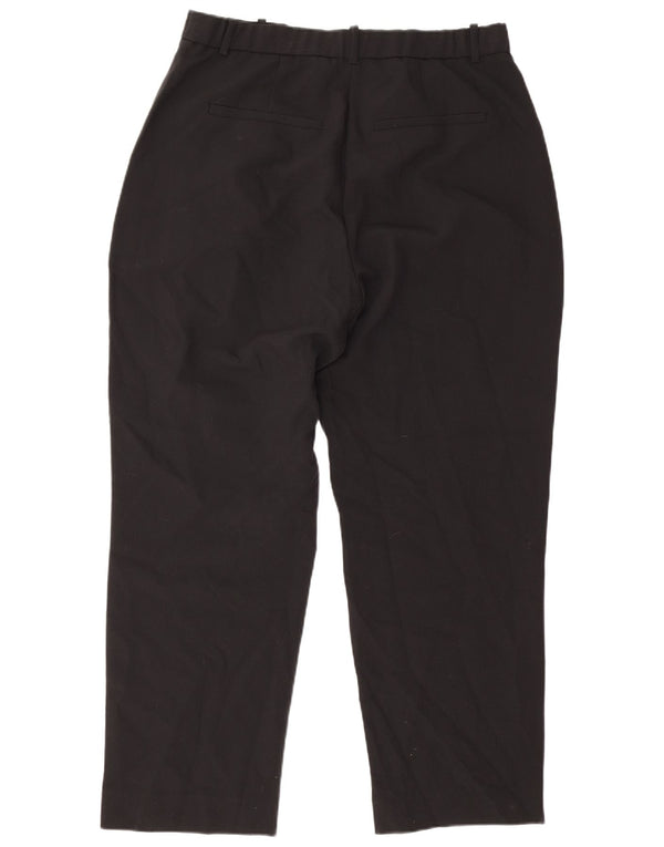 Abercrombie & Fitch Damen-Chinohose mit hoher Taille, US 14, XL, W32, L30, Schwarz