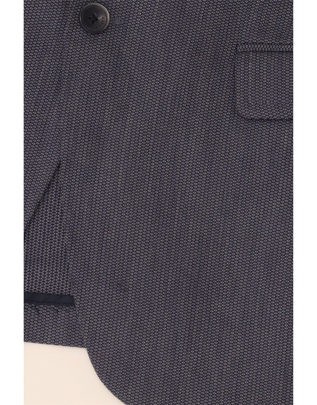 ZARA Herren-Blazerjacke mit 2 Knöpfen, EU 50, Mittelmarineblau, Polyester
