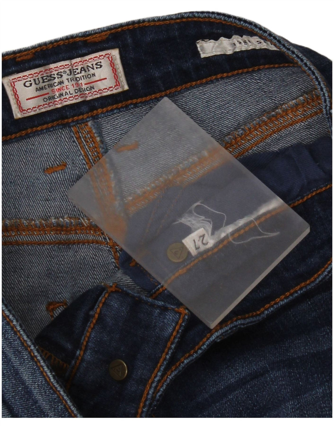 Guess Damen Skinny Jeans W27 L29 Blau