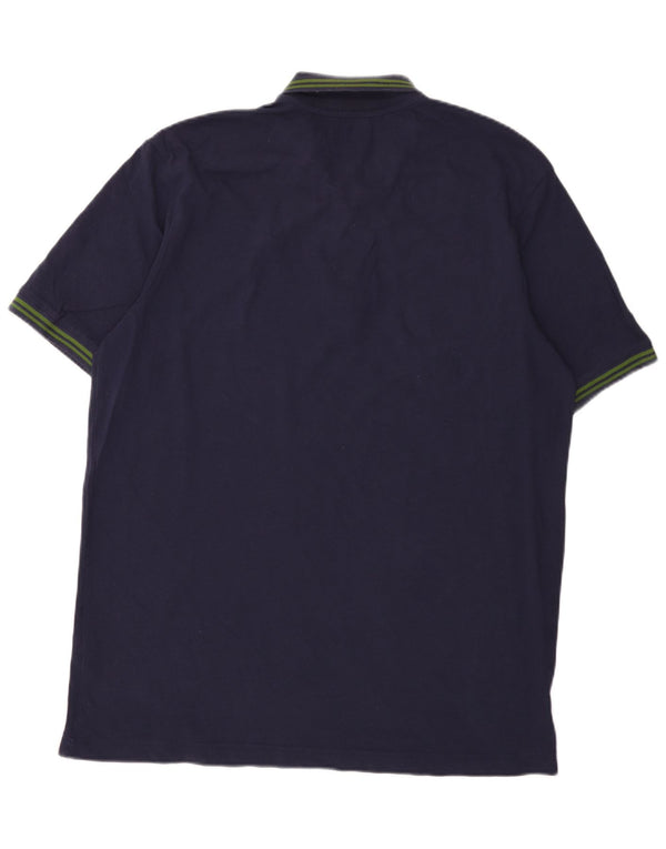 Kappa Herren Poloshirt 2XL Marineblau Baumwolle