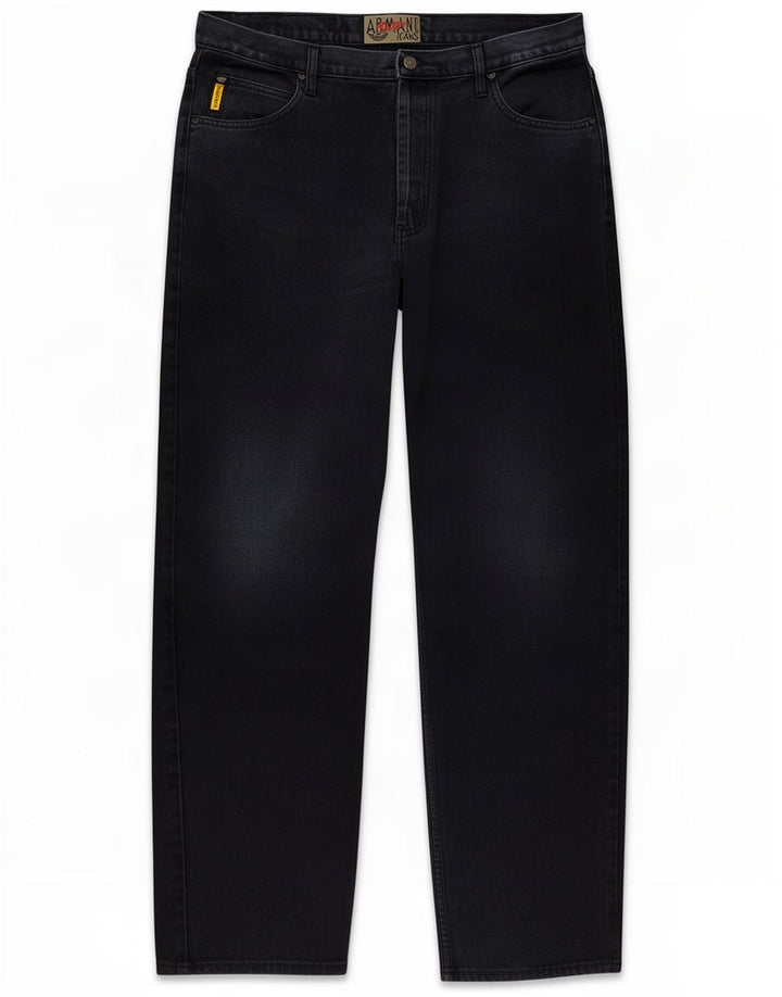 Armani Herren Straight Jeans W38 L30 Marineblaue Baumwolle