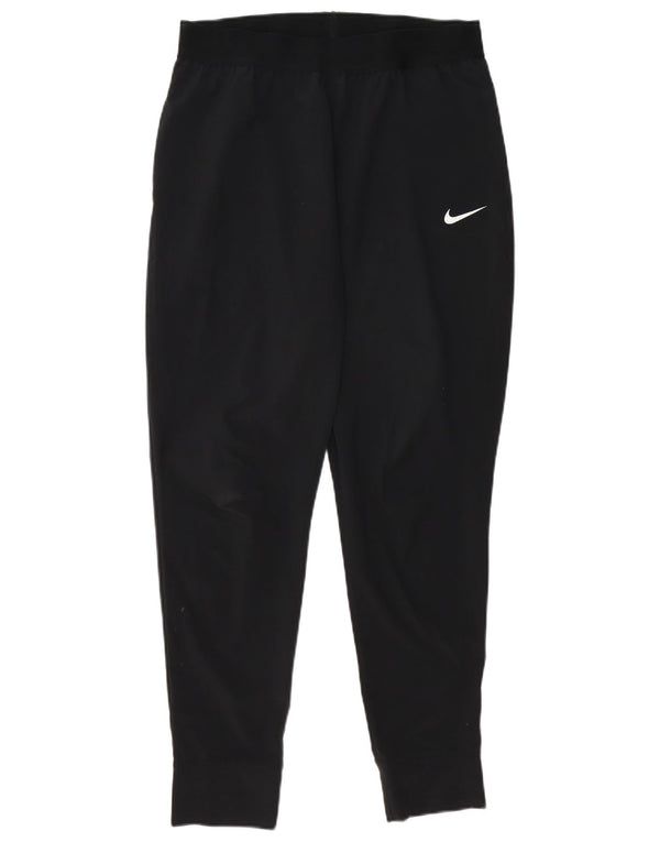Nike Damen Dri Fit Trainingshose Jogger UK 14 Medium Schwarz