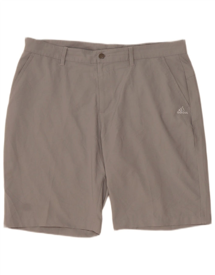 Adidas Herren Chino Shorts W38 XL Grau Polyester