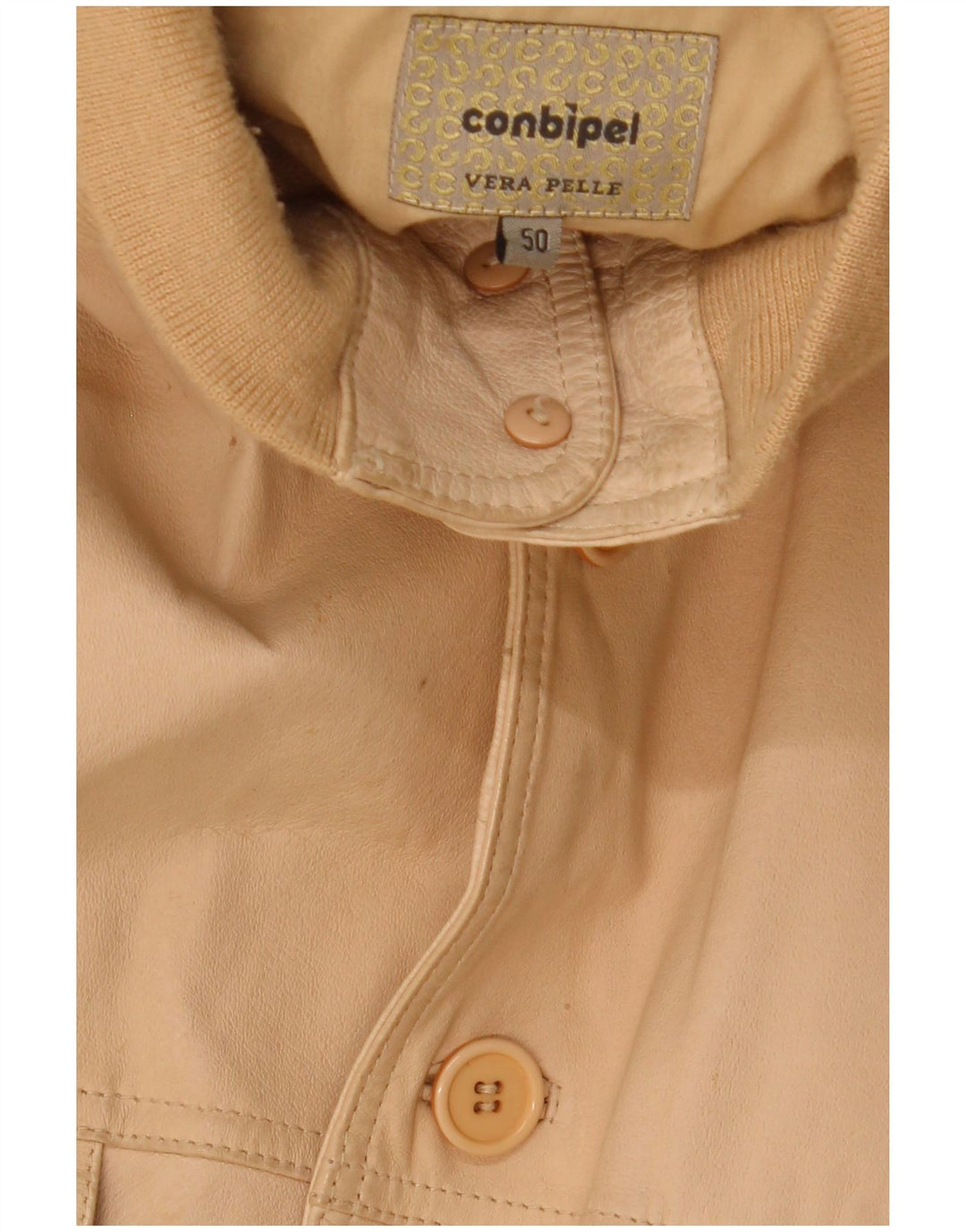 Conbipel Herren Lederjacke IT 50 Large Beige Leder