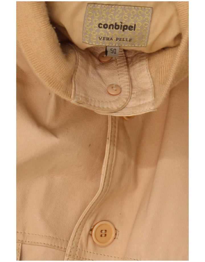 Conbipel Herren Lederjacke IT 50 Large Beige Leder