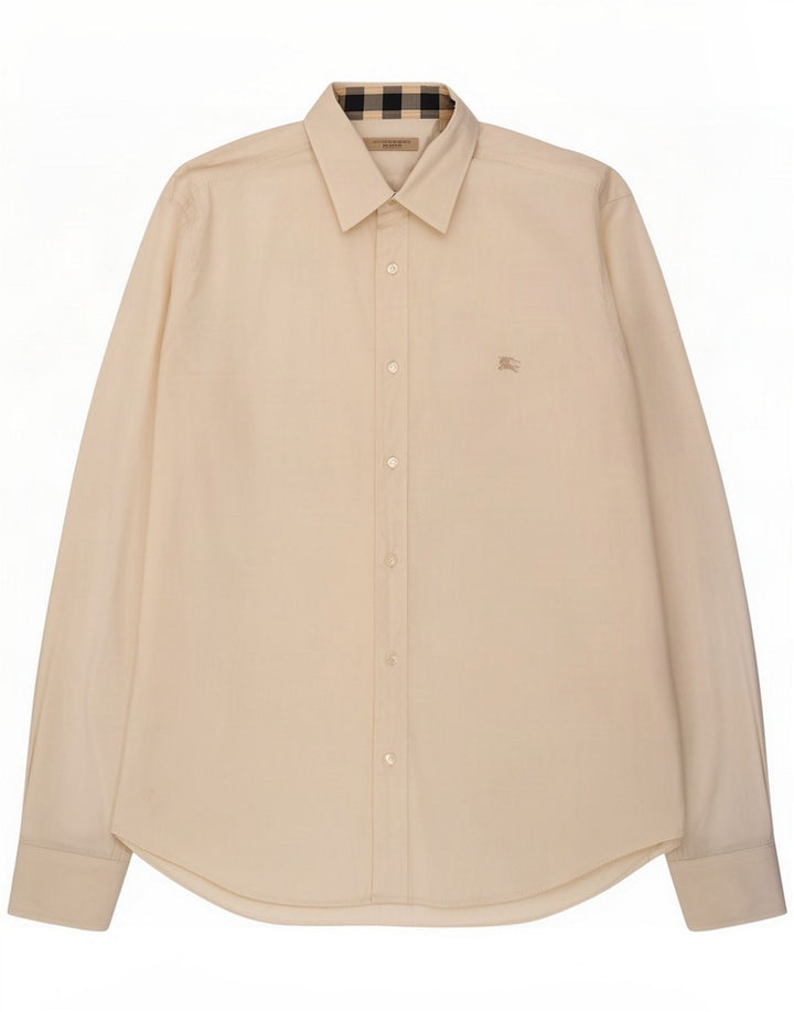 Burberry Herrenhemd, große weiße Baumwolle