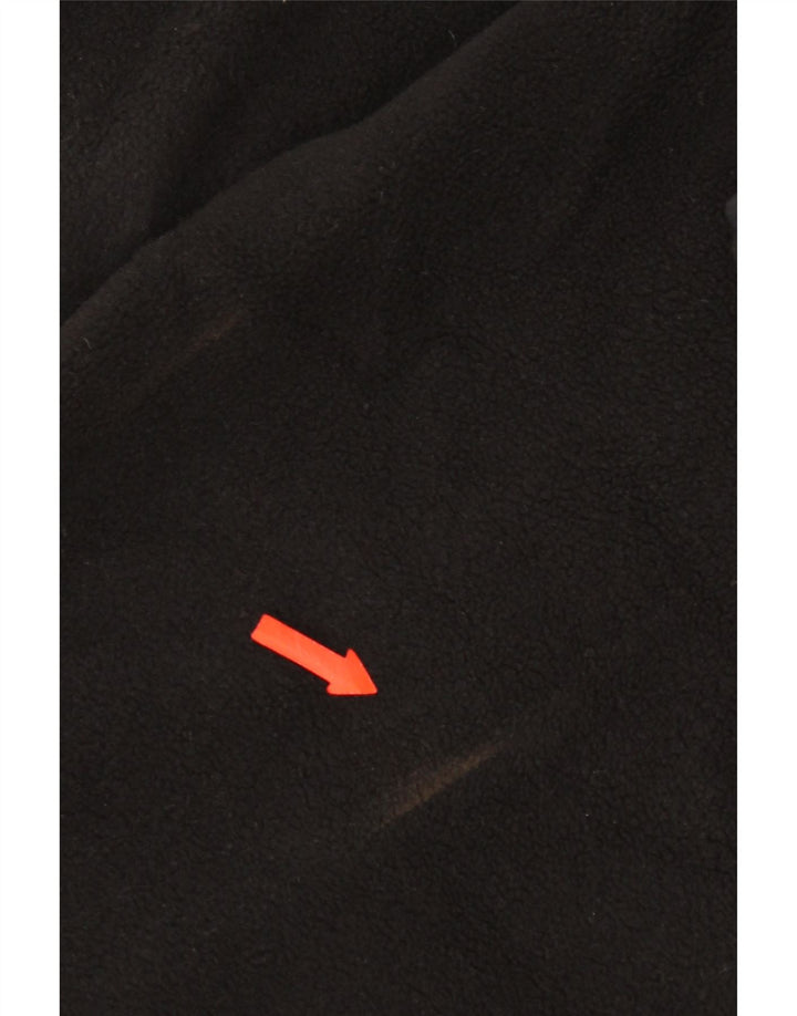 Marks & Spencer Herren Fleecejacke UK 42 XL Schwarz Polyester