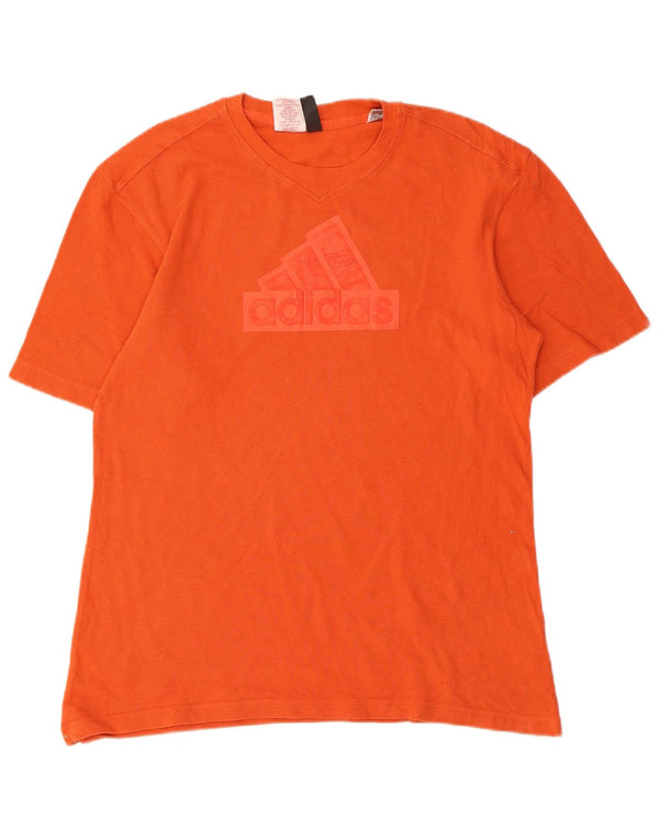 Adidas Jungen Grafik T-Shirt Top 15-16 Jahre Orange Baumwolle