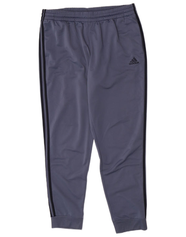 Adidas Mens Tracksuit Trousers Joggers XL  Blue Polyester