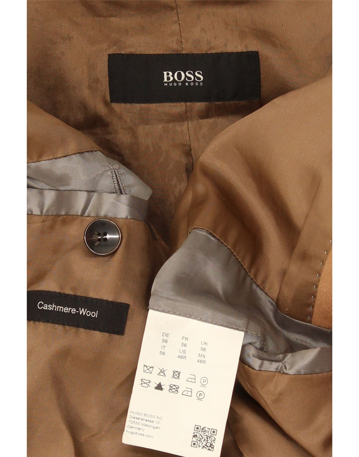 Hugo Boss Herrenmantel EU 56 3XL Beige Kaschmir