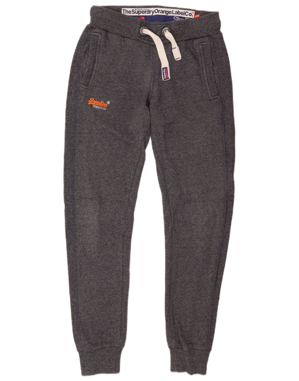 Superdry Damen Slim Fit Trainingshose Jogger UK 6 XS Marineblau