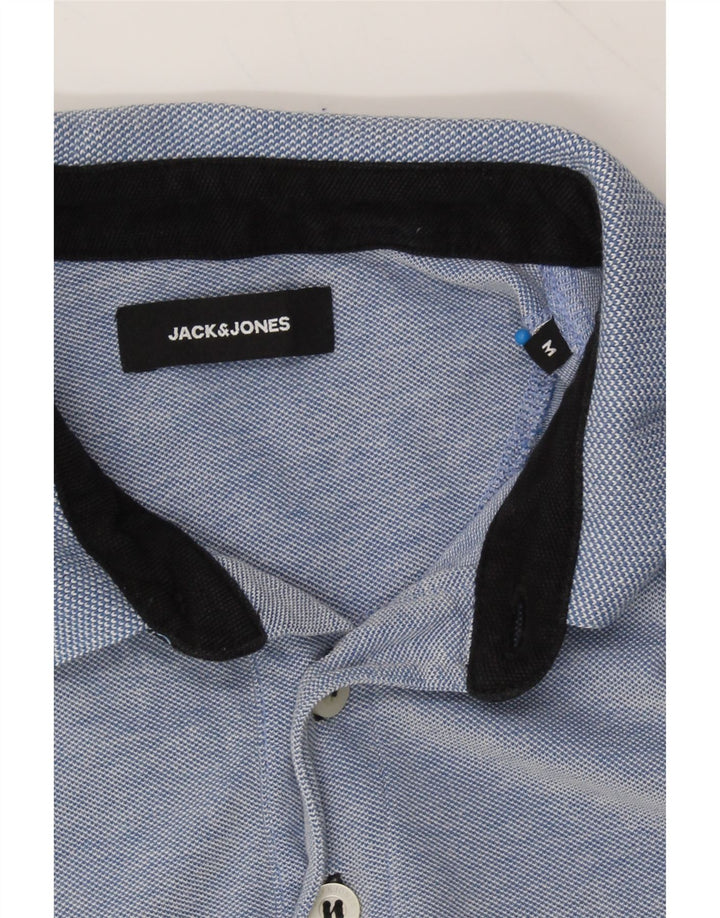 JACK & JONES Mens Polo Shirt Medium Blue Cotton Vintage Jack & Jones and Second-Hand Jack & Jones from Messina Hembry 