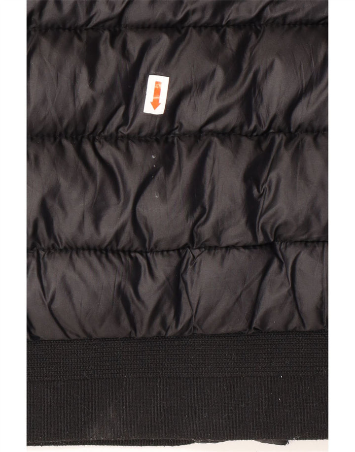 JACK WILLS Wattierte Damenjacke UK 12 Mittelschwarzes Polyester