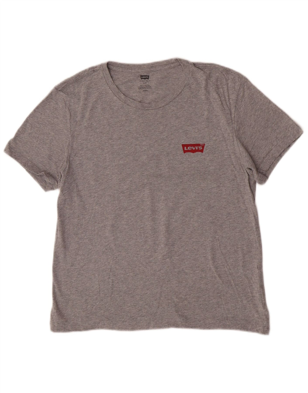 Levi's Damen Slim Graphic T-Shirt Top UK 14 Mittelgrau