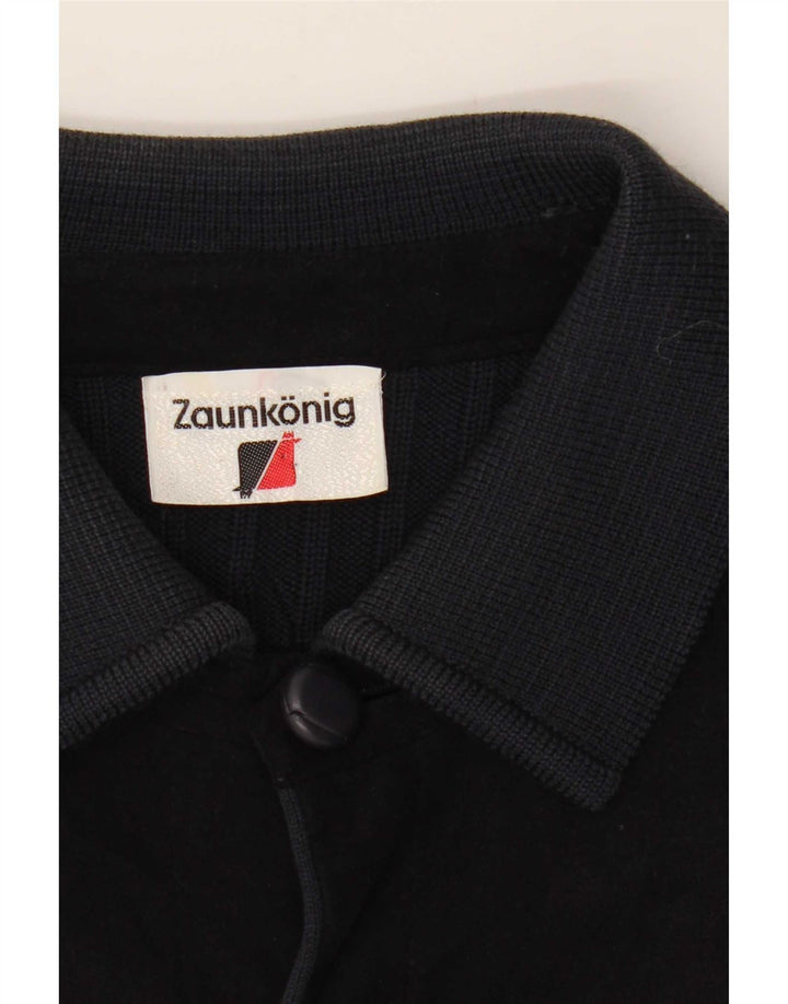 Vintage Herren-Cardigan-Pullover, mittelgroß, Marineblau, Farbblock