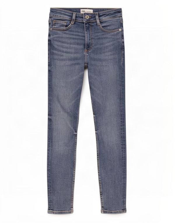 Zara Damen Skinny Jeans EU 36 XS W26 L27 Blau