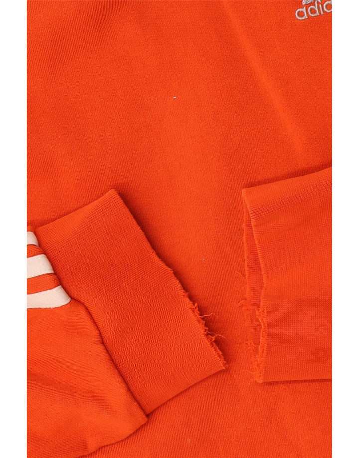 Adidas Herren Sweatshirt Pullover Medium Orange Baumwolle