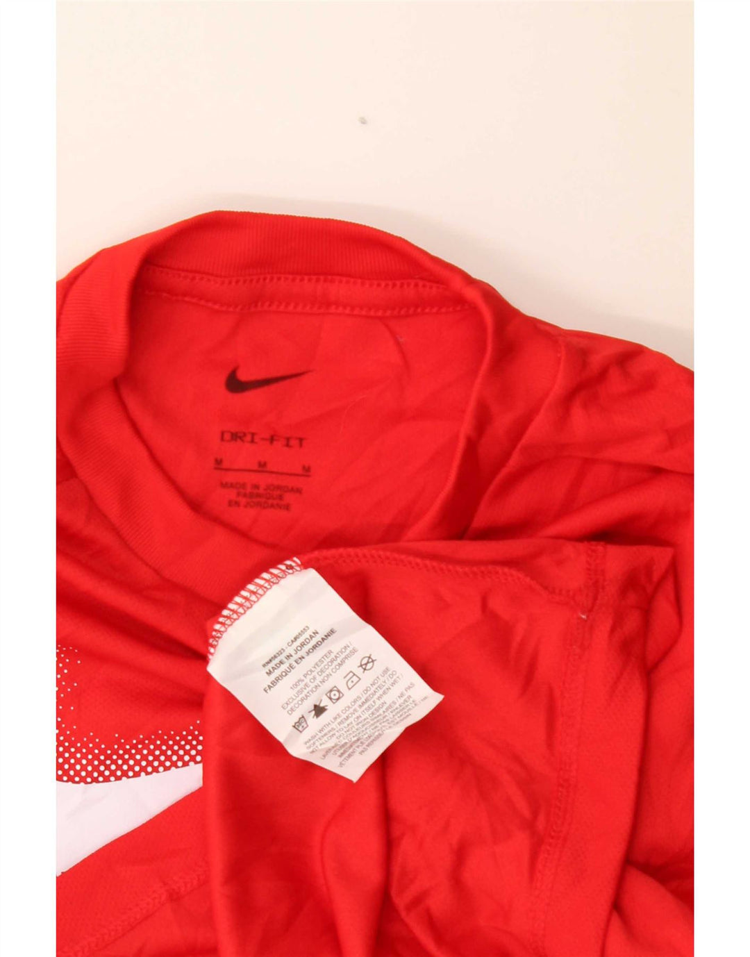 Nike Dri Fit Grafik-T-Shirt für Jungen, 10–11 Jahre, mittelrotes Polyester