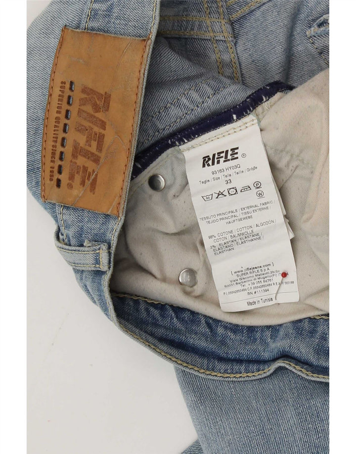 Rifle Herren Skinny Jeans W33 L33 Blaue Baumwolle