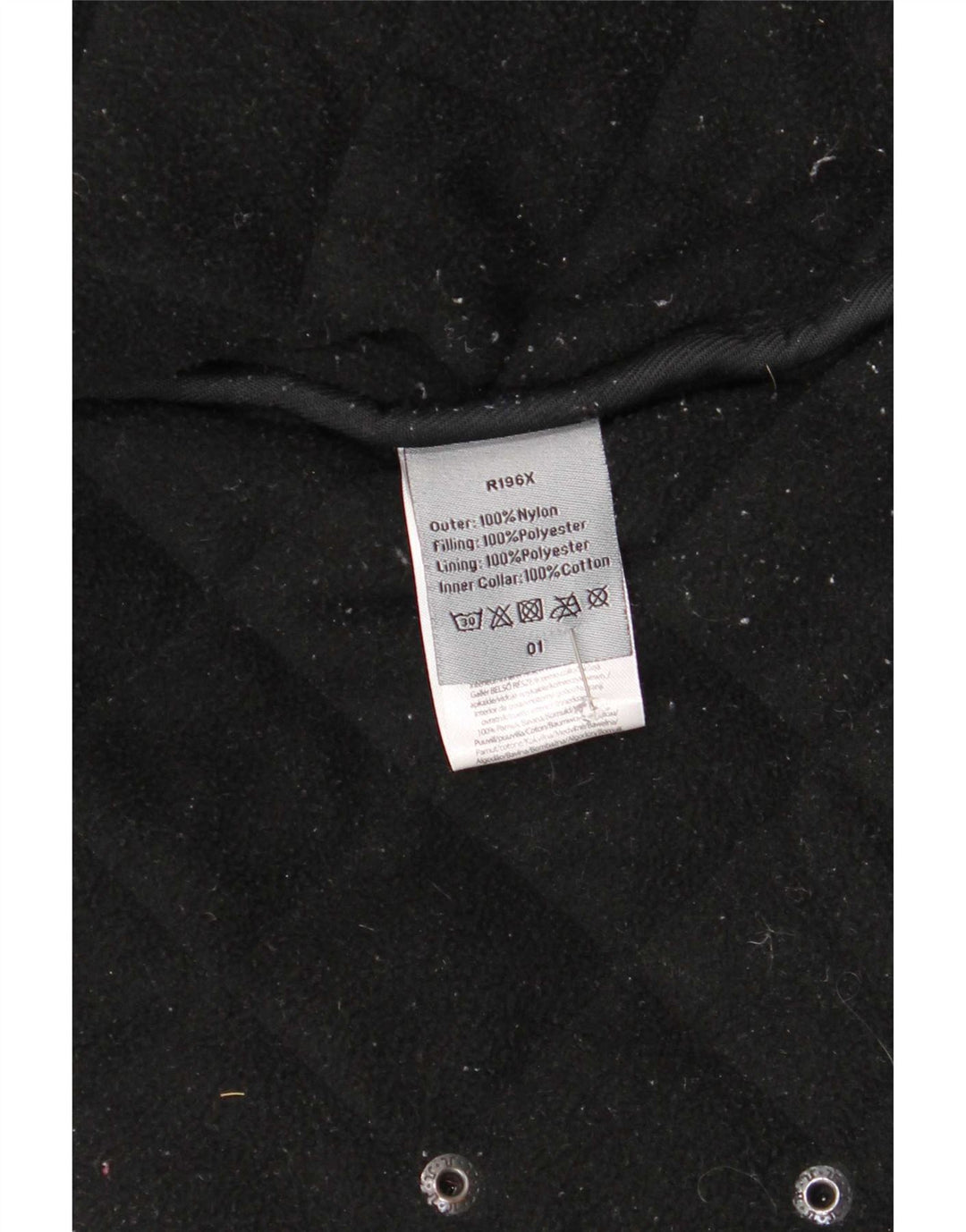 Vintage Herren Steppjacke UK 42 XL Schwarz Nylon