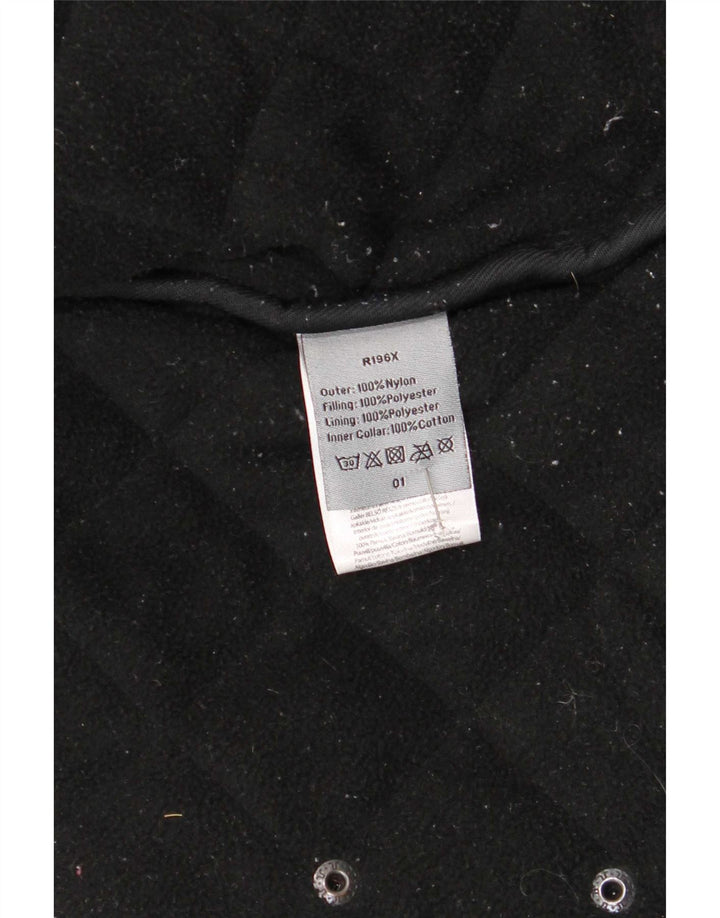 Vintage Herren Steppjacke UK 42 XL Schwarz Nylon