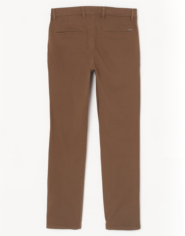 Hugo Boss Herren Slim Freizeithose W31 L32 Braune Baumwolle