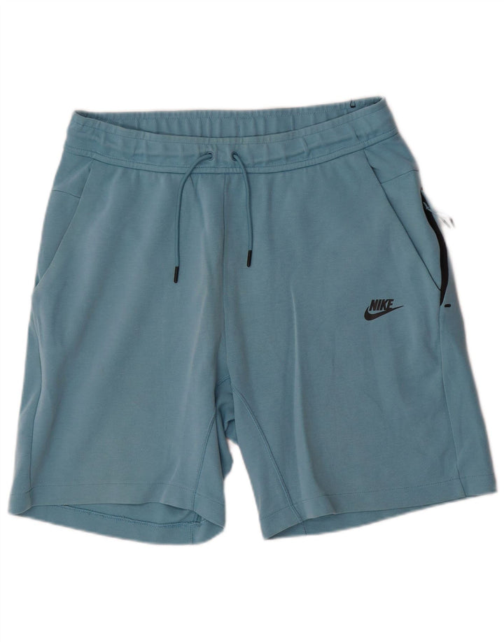 Nike Herren-Sportshorts aus mittelblauer Colourblock-Baumwolle