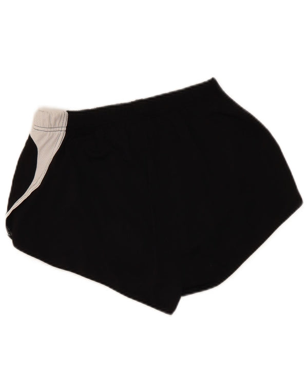 Asics Damen Sportshorts UK 12 Mittelschwarzes Colourblock-Polyester