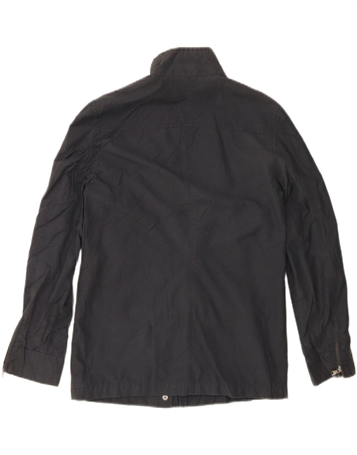 DOLCE & GABBANA Womens Utility Jacket IT 42 Medium Navy Blue Cotton