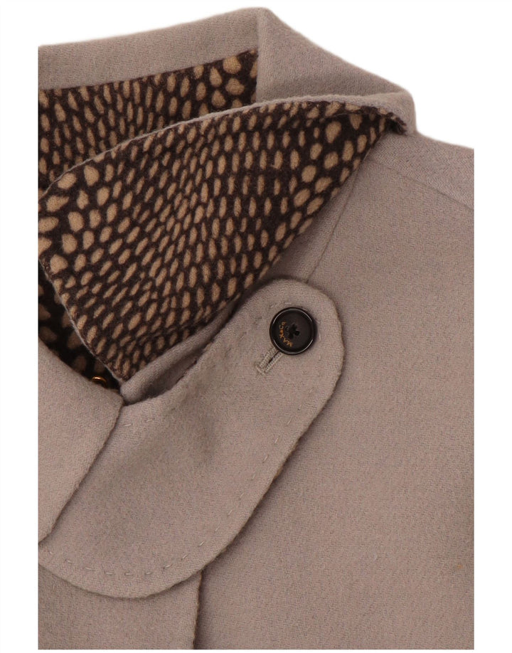 VINTAGE Damen Mantel UK 14 Large Grau