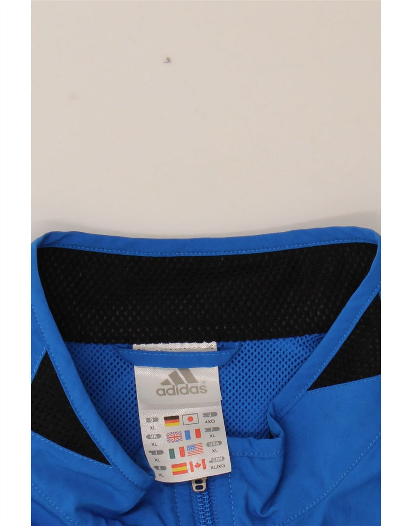 ADIDAS Mens Gilet UK 42 XL Blue Polyester Vintage Adidas and Second-Hand Adidas from Messina Hembry 