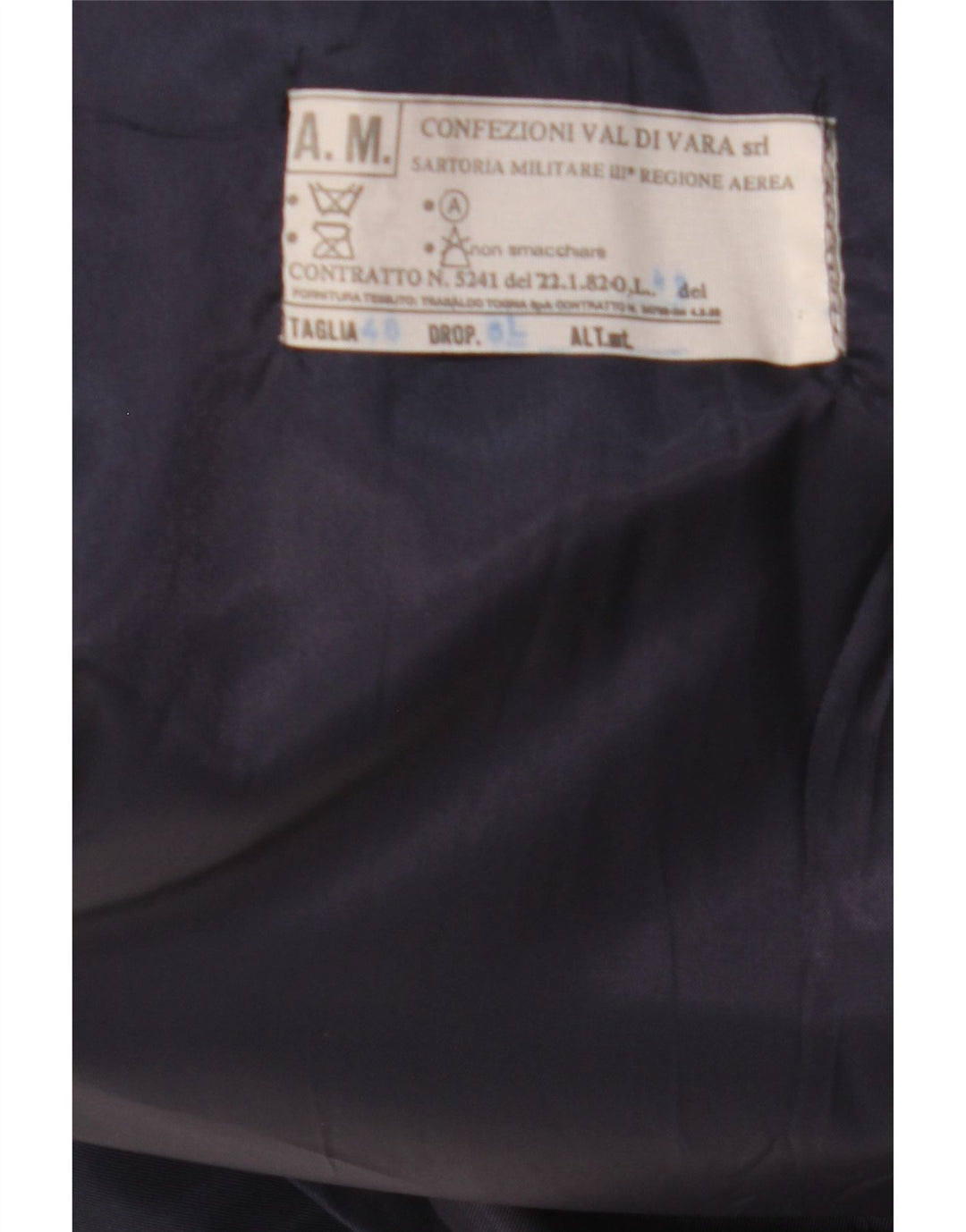 Vintage Herren Trenchcoat IT 48 Medium Marineblau