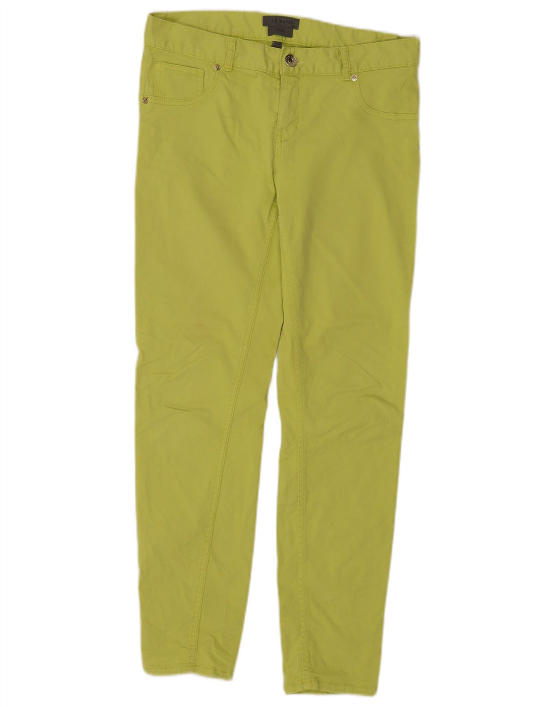 Ted Baker Damen Paris Slim Jeans W28 L29 Grüne Baumwolle