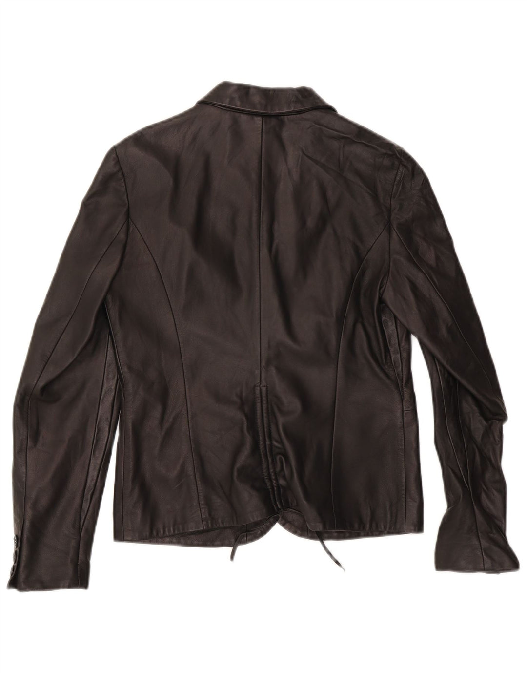 ROCCOBAROCCO Damen 2-Knopf-Blazerjacke IT 42 Mittelschwarzes Leder