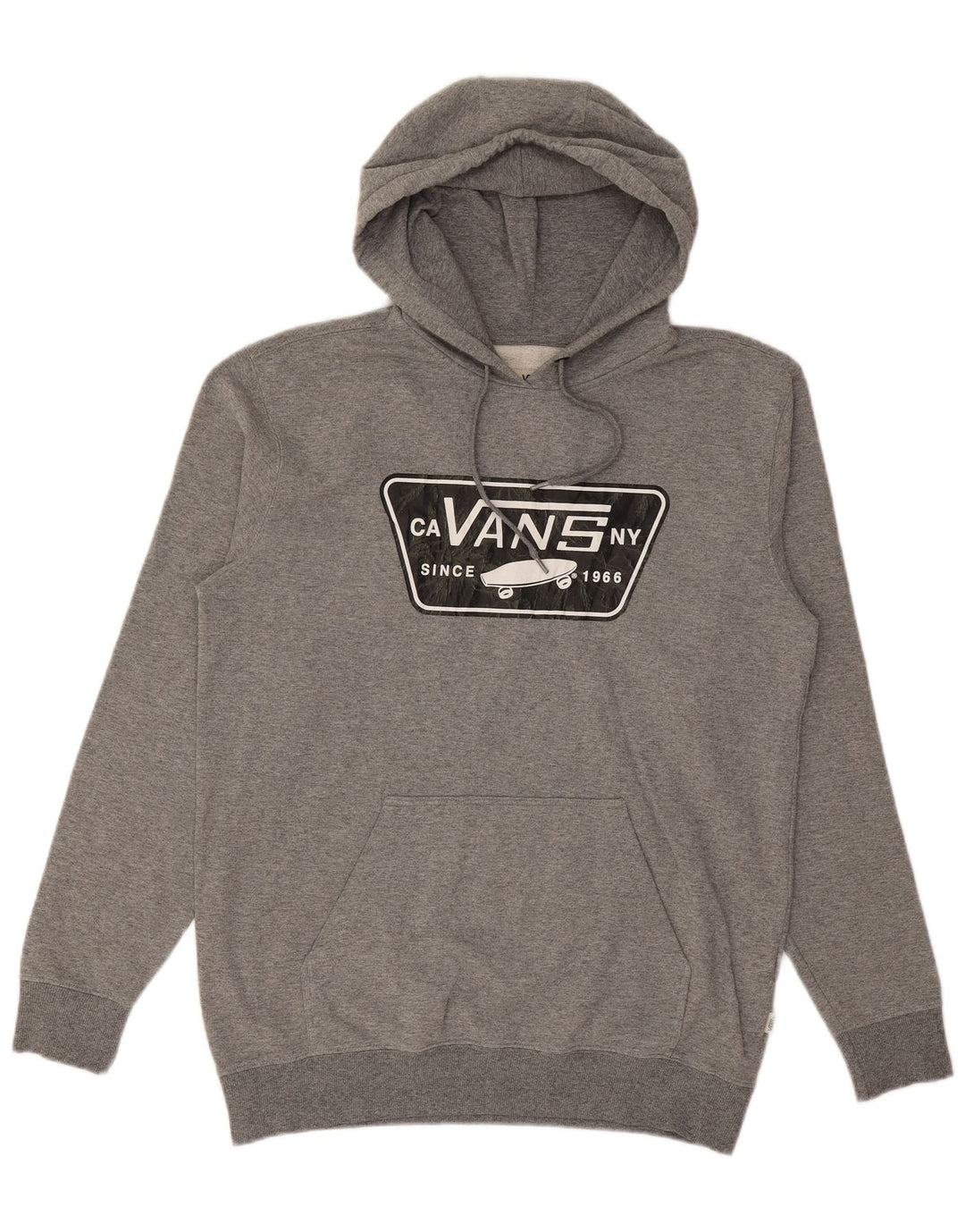 VANS Herren-Kapuzenpullover mit Grafik, mittelgrau gefleckte Baumwolle