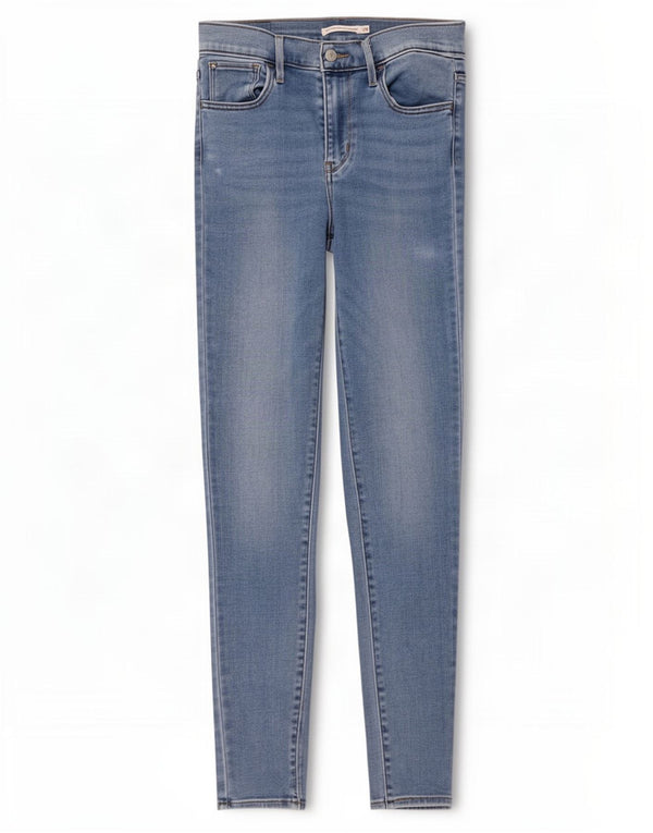 Levi's Damen 720 High Rise Super Skinny Jeans W28 L32 Blaue Baumwolle