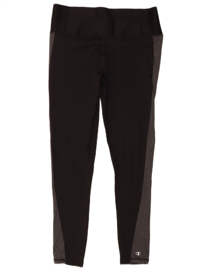 Champion Damen Leggings UK 18 XL Schwarz Colourblock Polyester