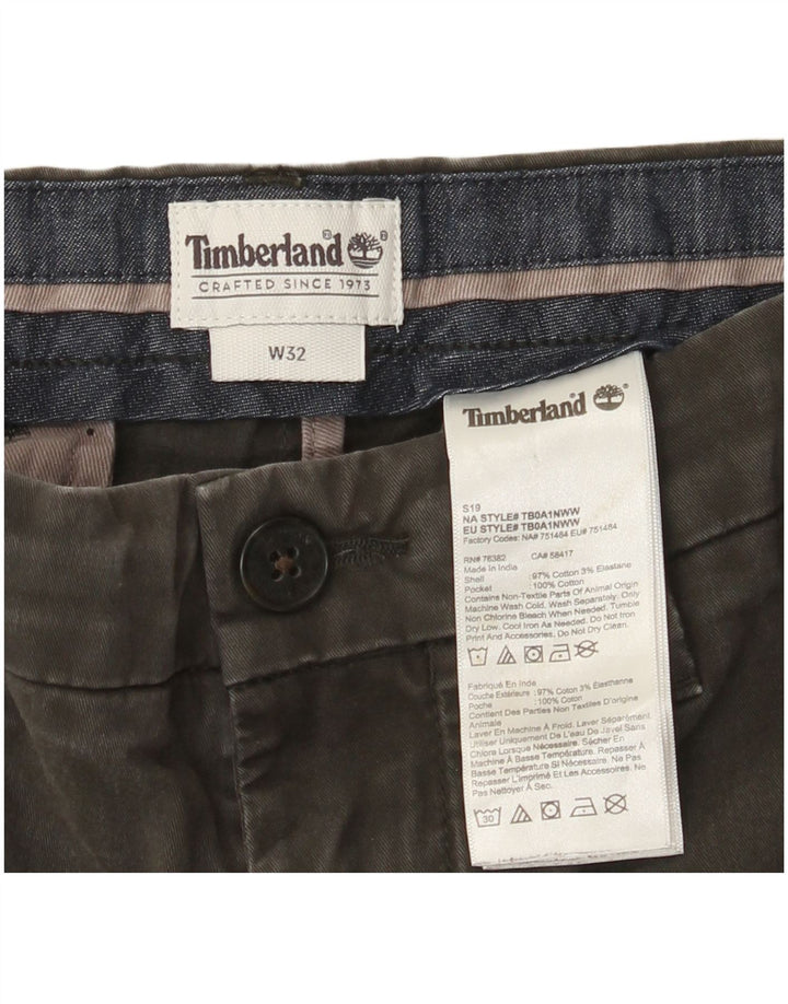 Timberland Herren Chinoshorts W32 mittelgraue Baumwolle