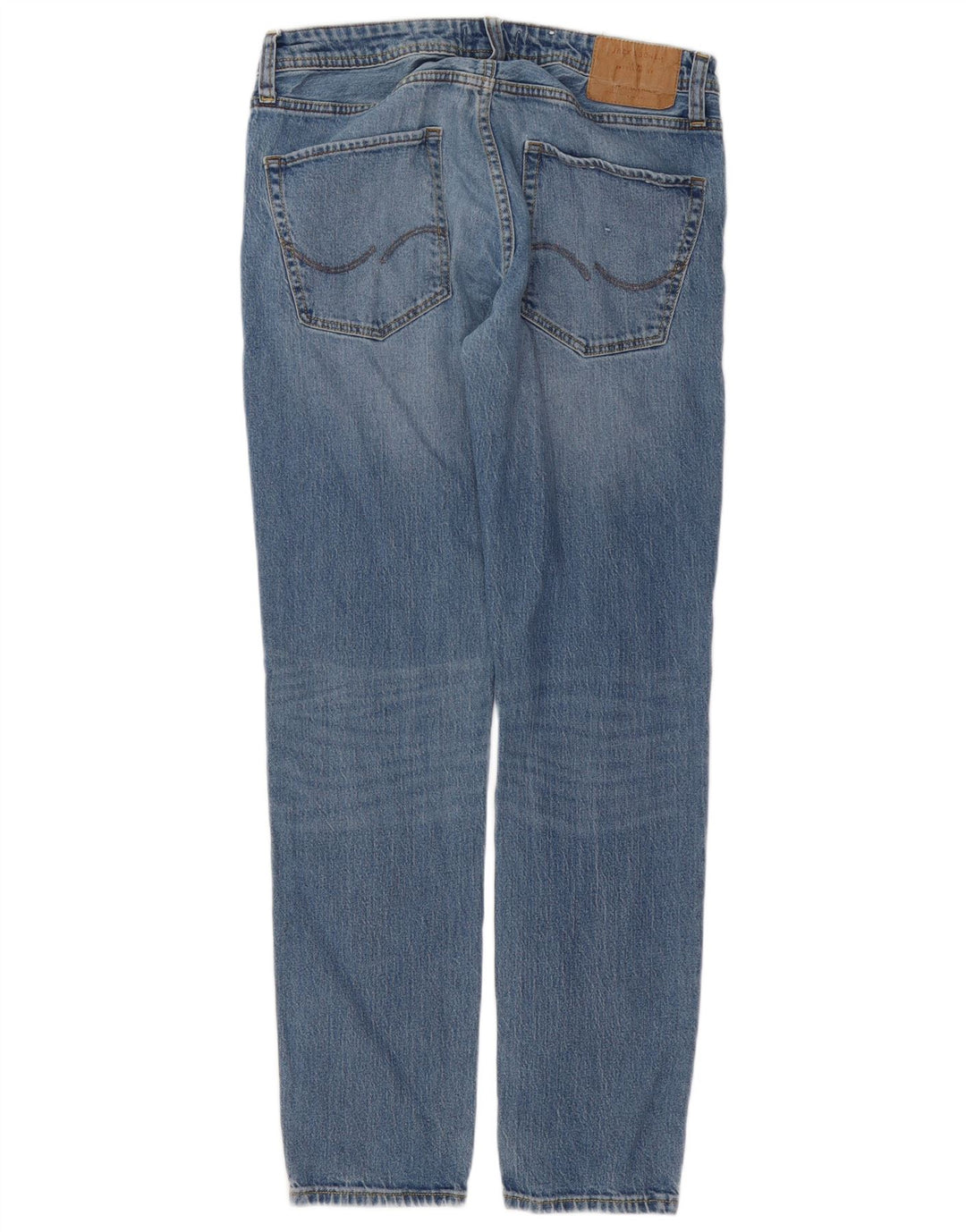 Jack & Jones Herren Tim Slim Jeans W32 L32 Blaue Baumwolle