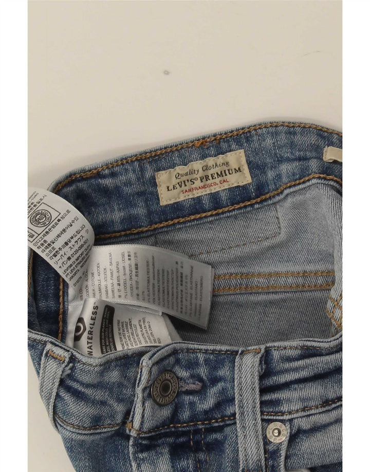 Levi's Damen 726 Flared Jeans W26 L30 Blaue Baumwolle