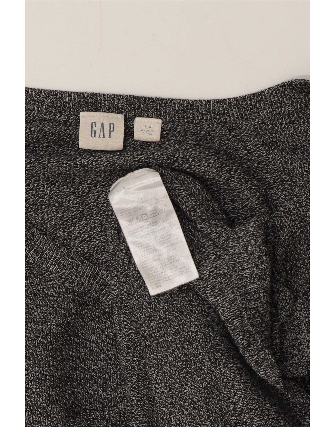 Gap Herren-Pullover mit V-Ausschnitt, groß, marineblau gesprenkelte Baumwolle