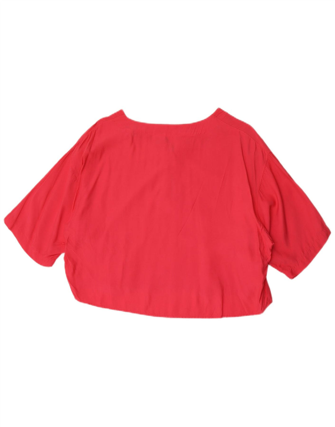 Benetton Damen Crop-Oversize-Blusenoberteil IT 44 Mittelrosa Viskose