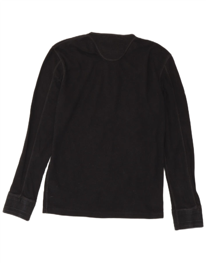 SUPERDRY Herren Heritage Top Langarm XL Schwarz Baumwolle