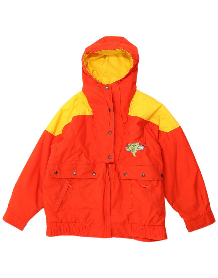 NEVICA Herren Loose Fit Windjacke UK 36 Small Rot Farbblock