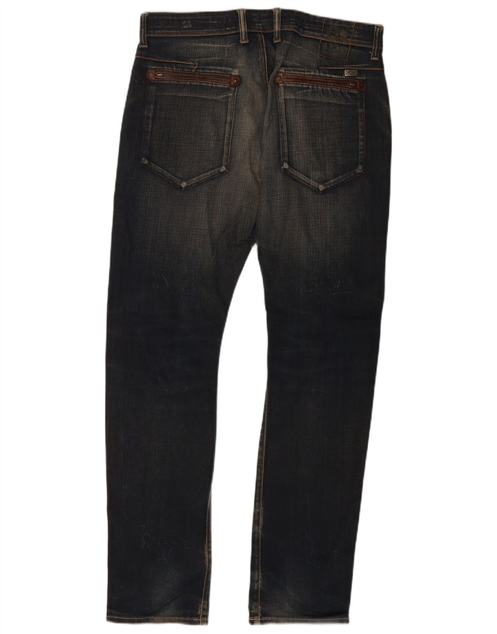 Guess Herren Slim Jeans W32 L32 Marineblaue Baumwolle