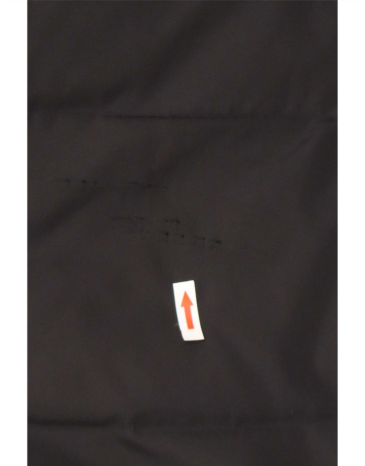Moncler Damen-Jacke mit Kapuze, gepolstert, Größe 2, mittelgroß, schwarzes Polyester